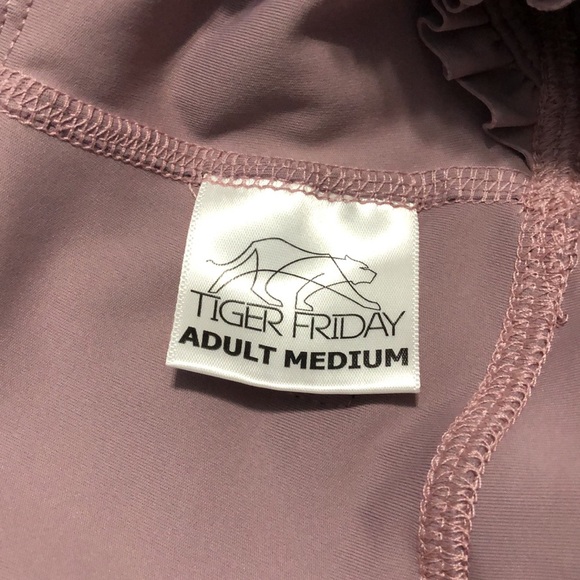 Tiger Friday Shirley Split Flare Leggings in Gorgeous Lily & Lavender Adult Med - Picture 5 of 7